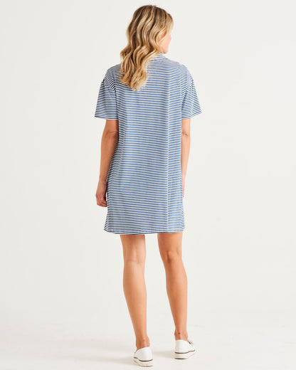 Deana Polo Dress - Persian Stripe