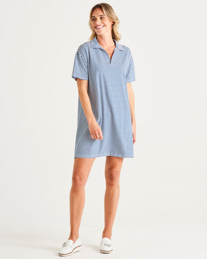 Deana Polo Dress - Persian Stripe