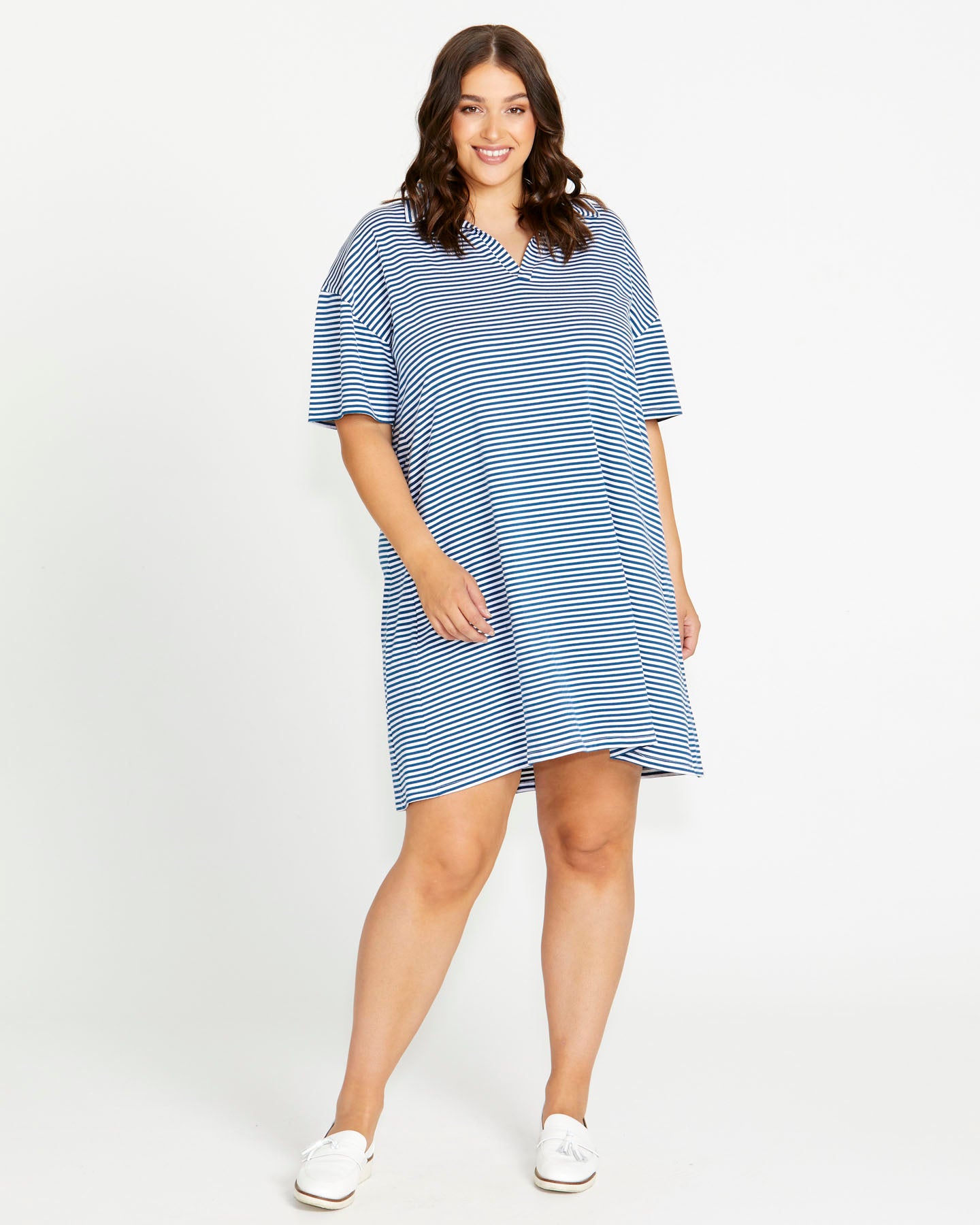 Deana Polo Dress - Persian Stripe