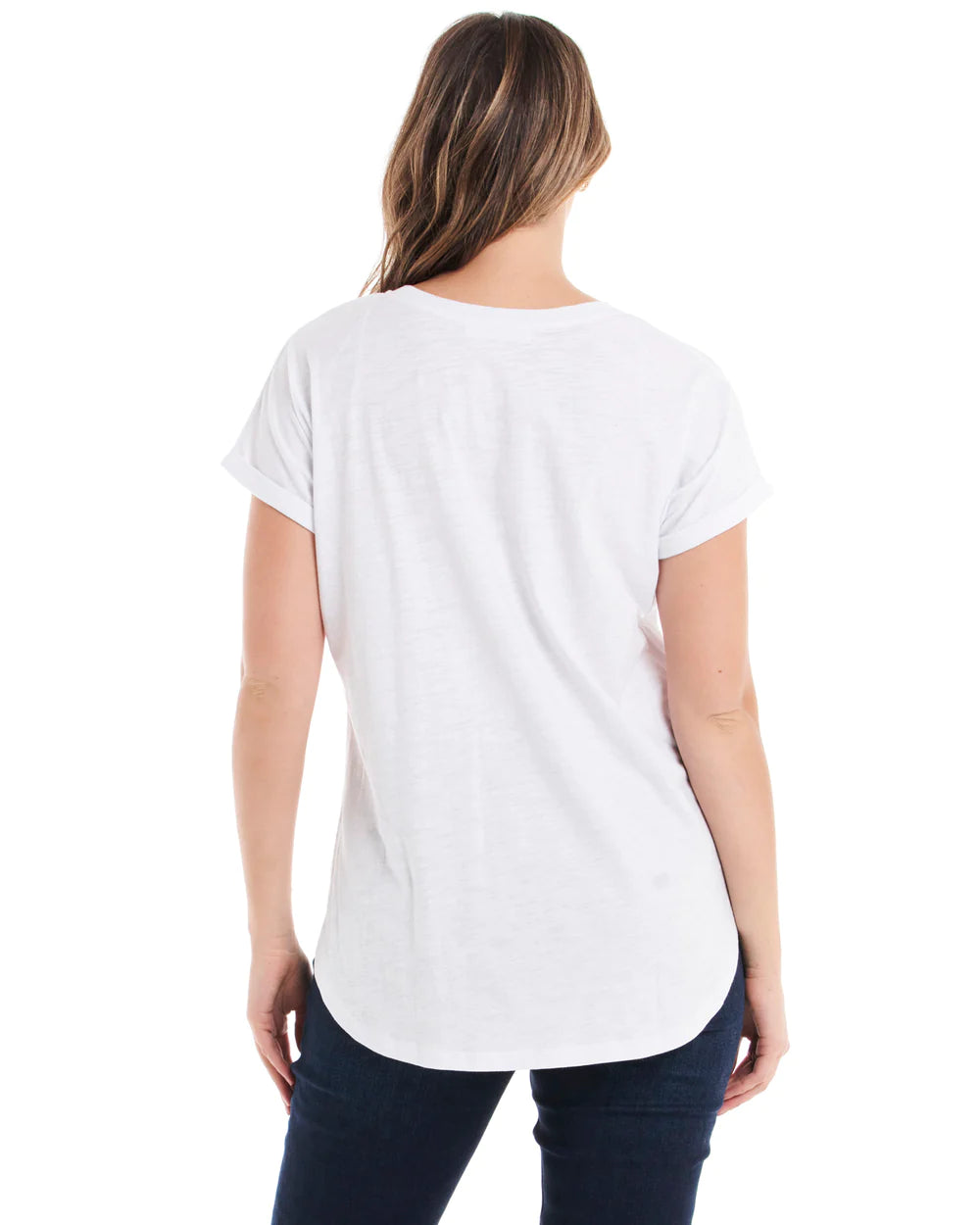 Hailey Short Sleeve Tee - White