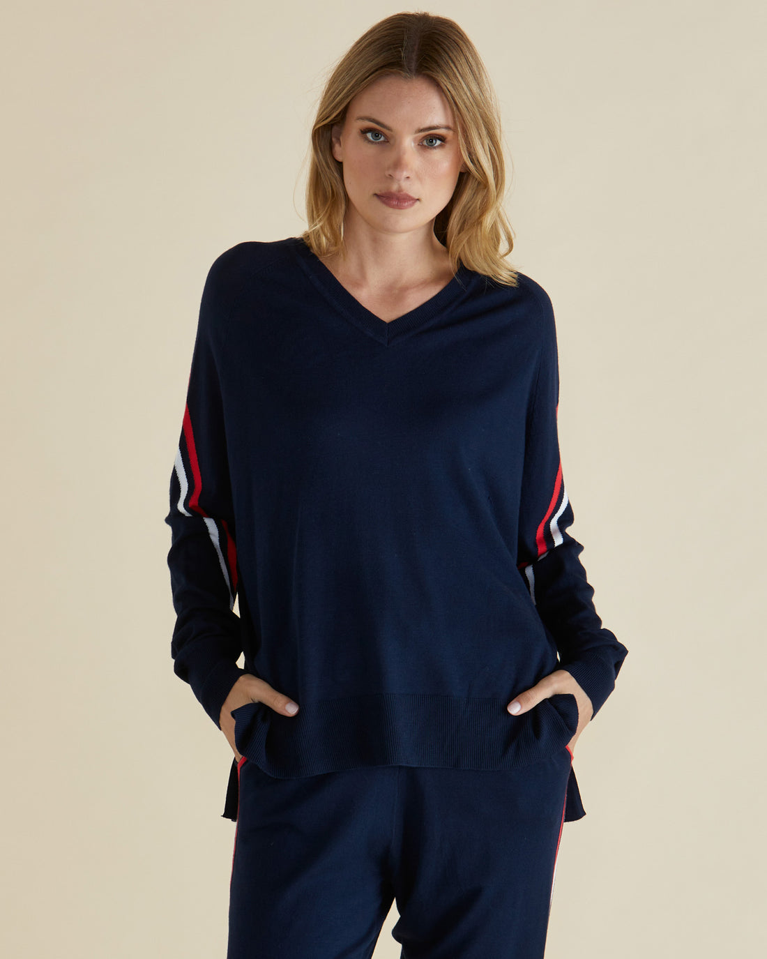 Karina Knit Sweater - Navy