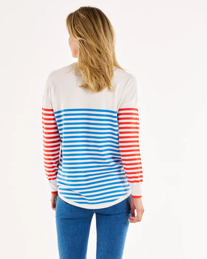 Sophie Knit - Blue &amp; Red Stripe