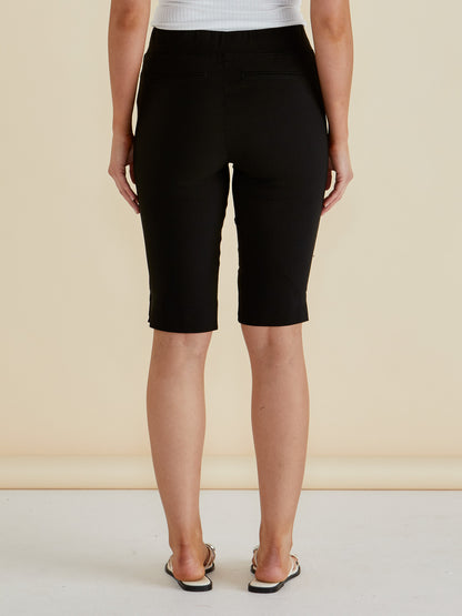 Bermuda Bengaline Shorts - Black