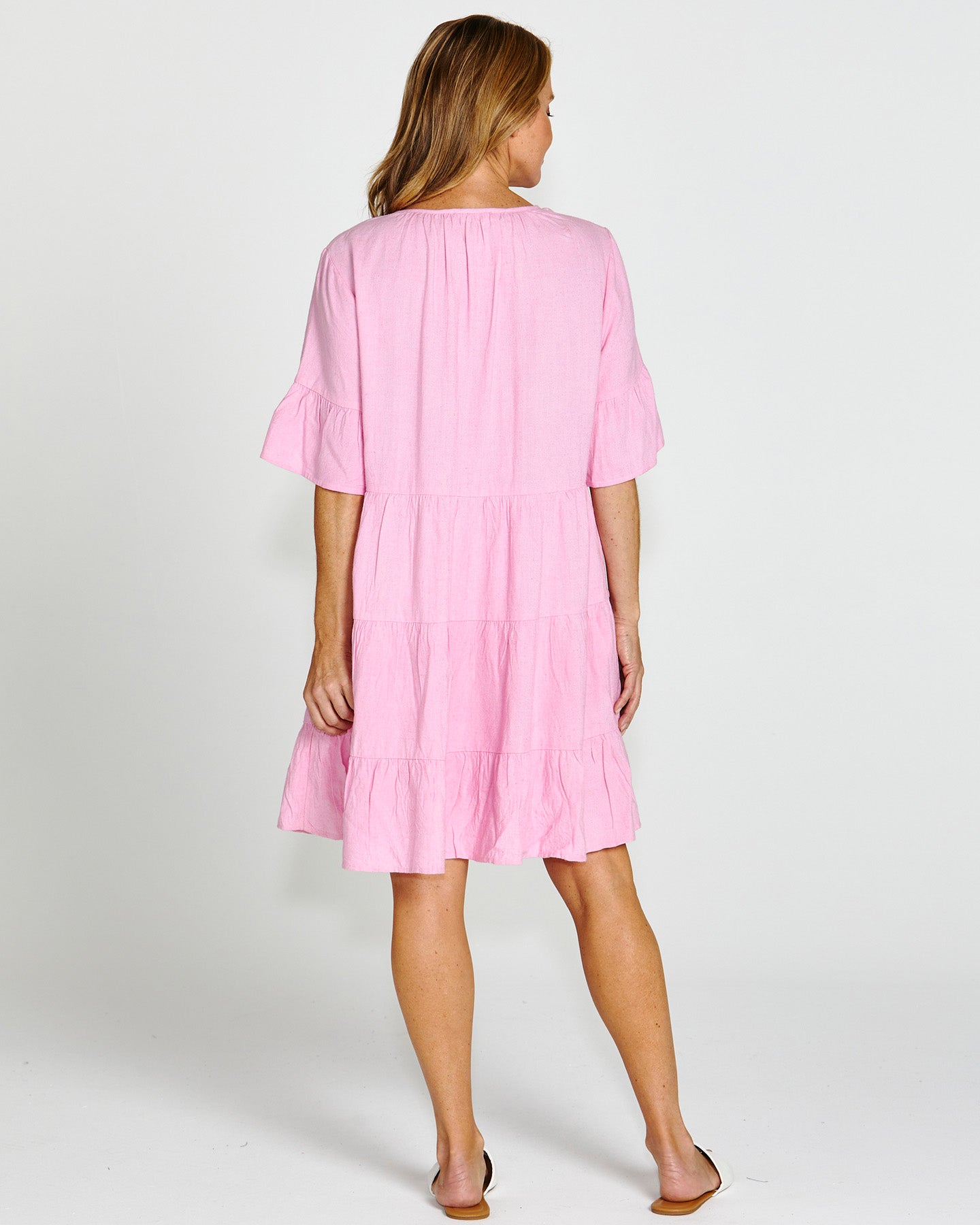 Sally Summer Dress - Prism Pink