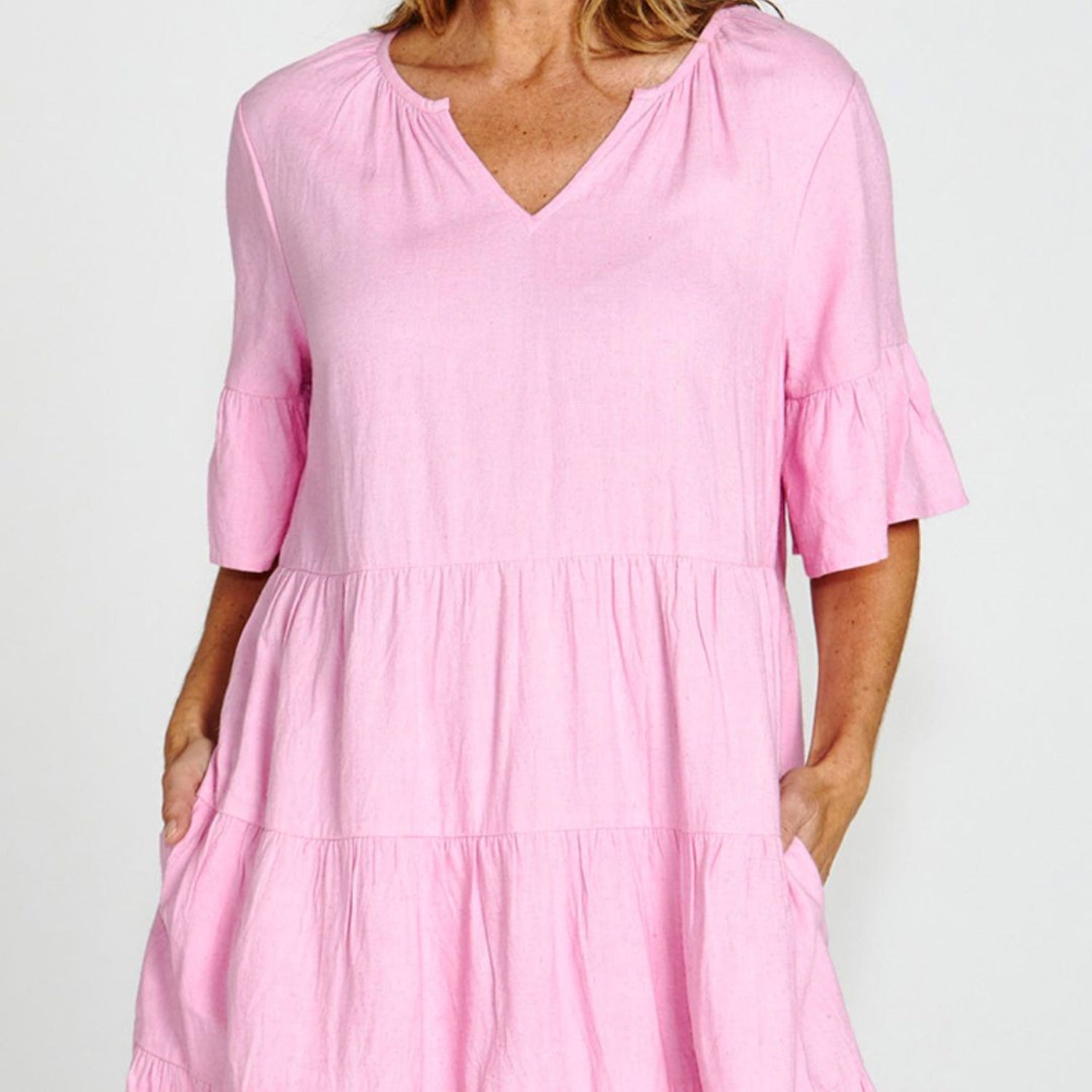 Sally Summer Dress - Prism Pink