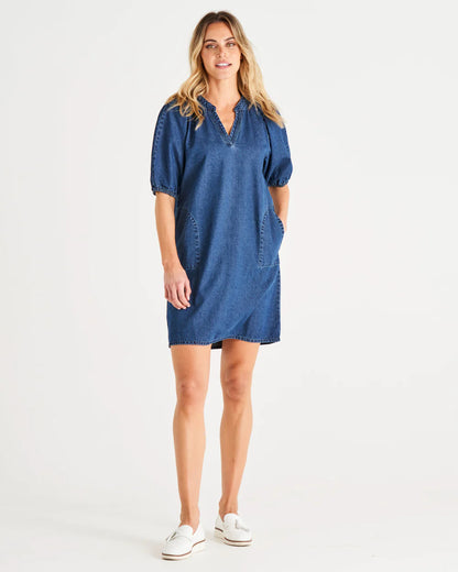 Mahalo Denim Dress - Blue Wash