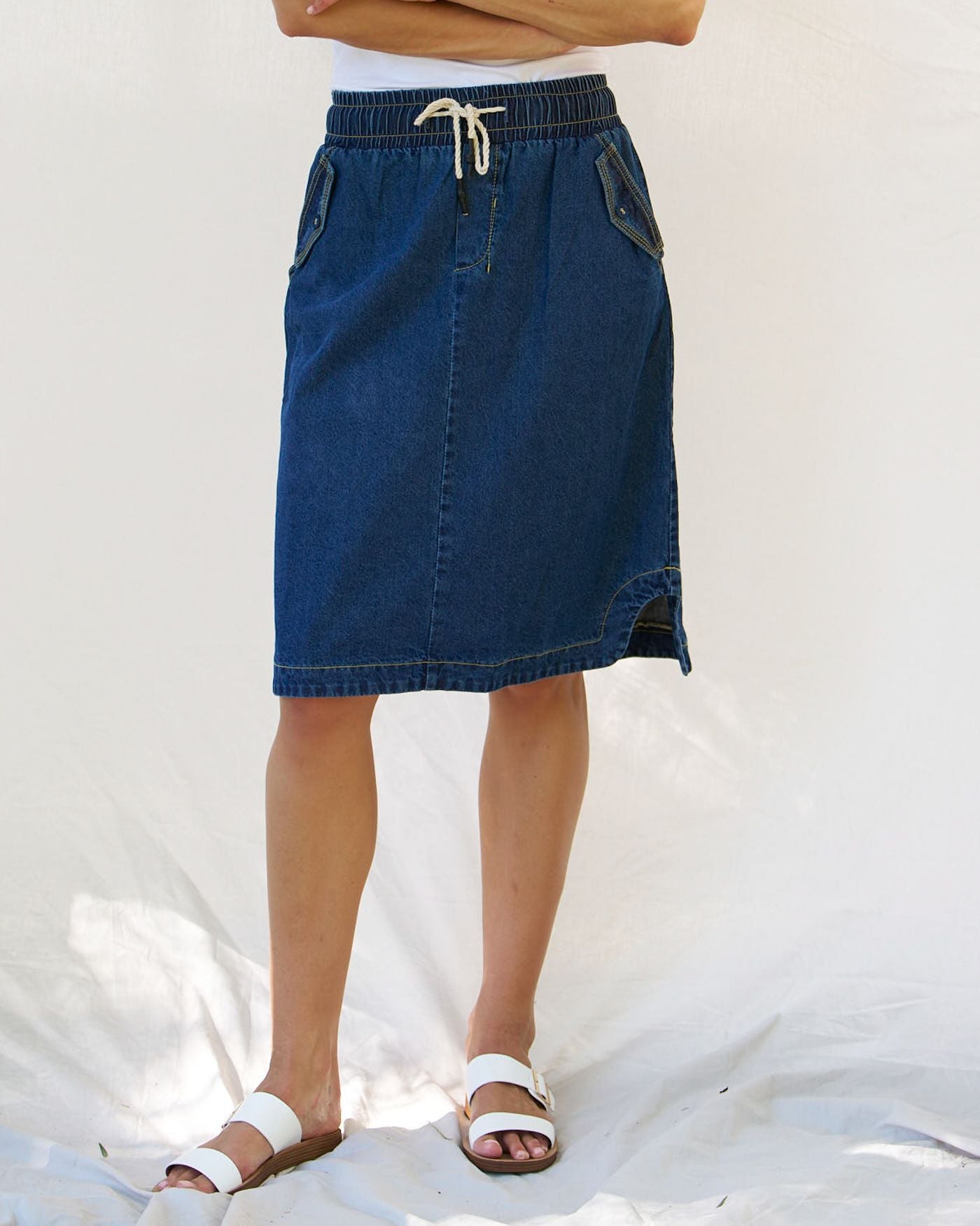 Desiree Denim Skirt - Blue Wash