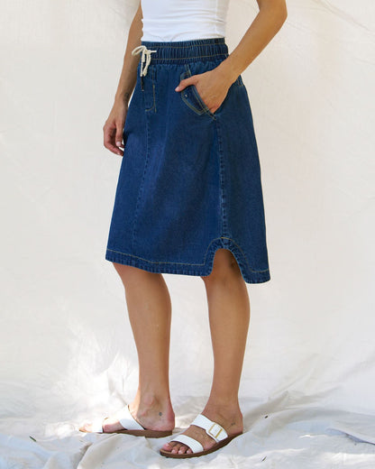 Desiree Denim Skirt - Blue Wash