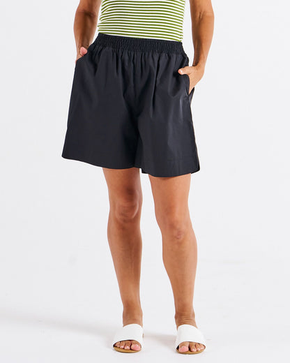 Pomona Cotton Shorts - Black