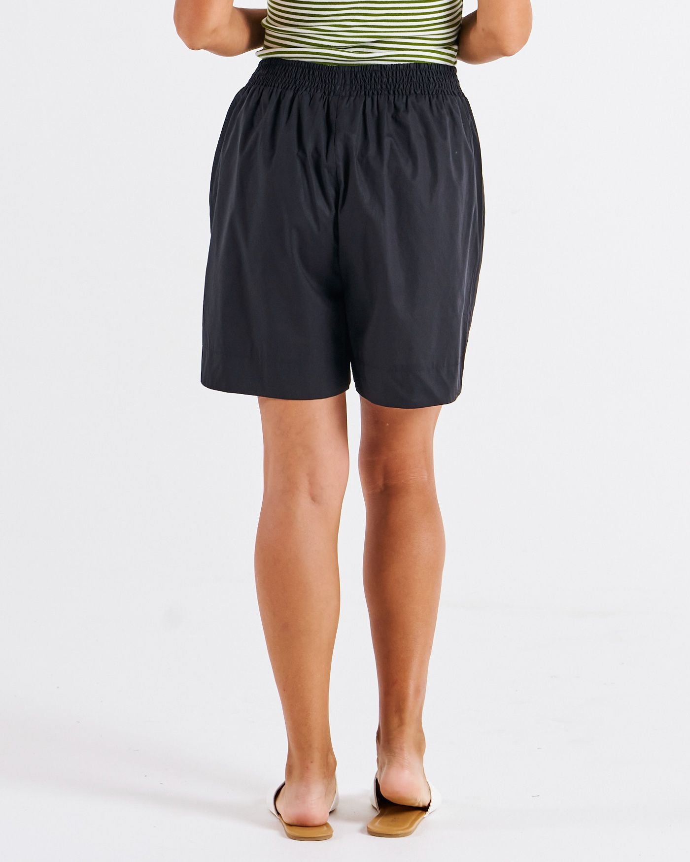 Pomona Cotton Shorts - Black