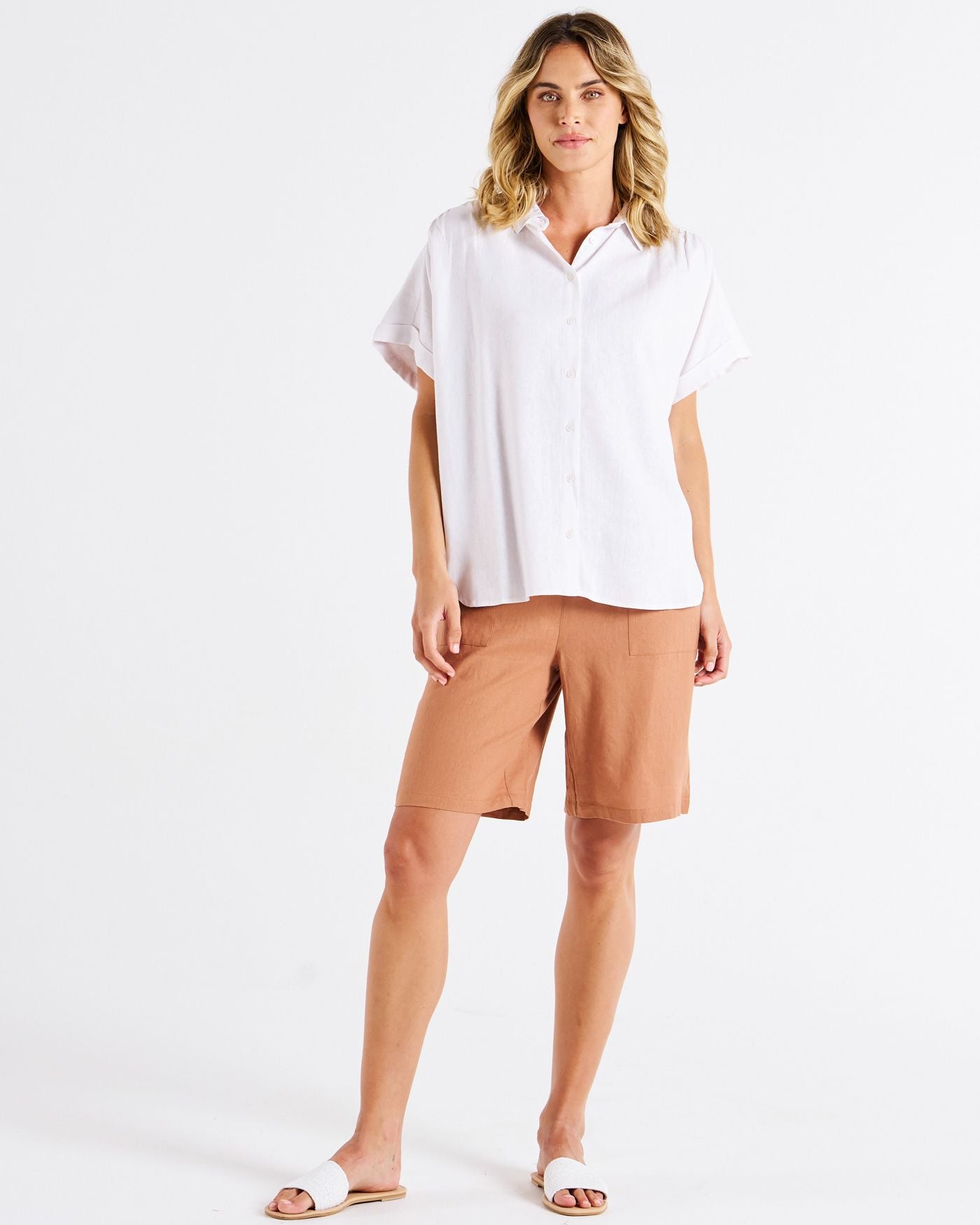 Flynn SS Shirt - White