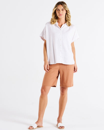 Flynn SS Shirt - White