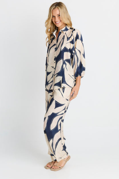 Zander Pants - Navy Floral Pant
