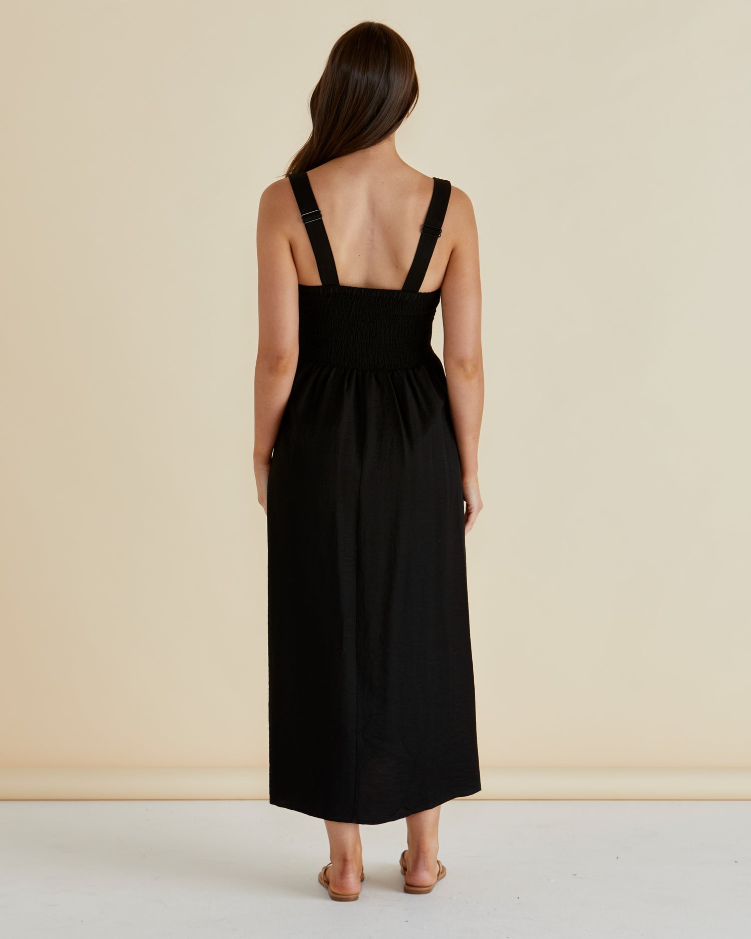 Tegan Midi Dress - Black