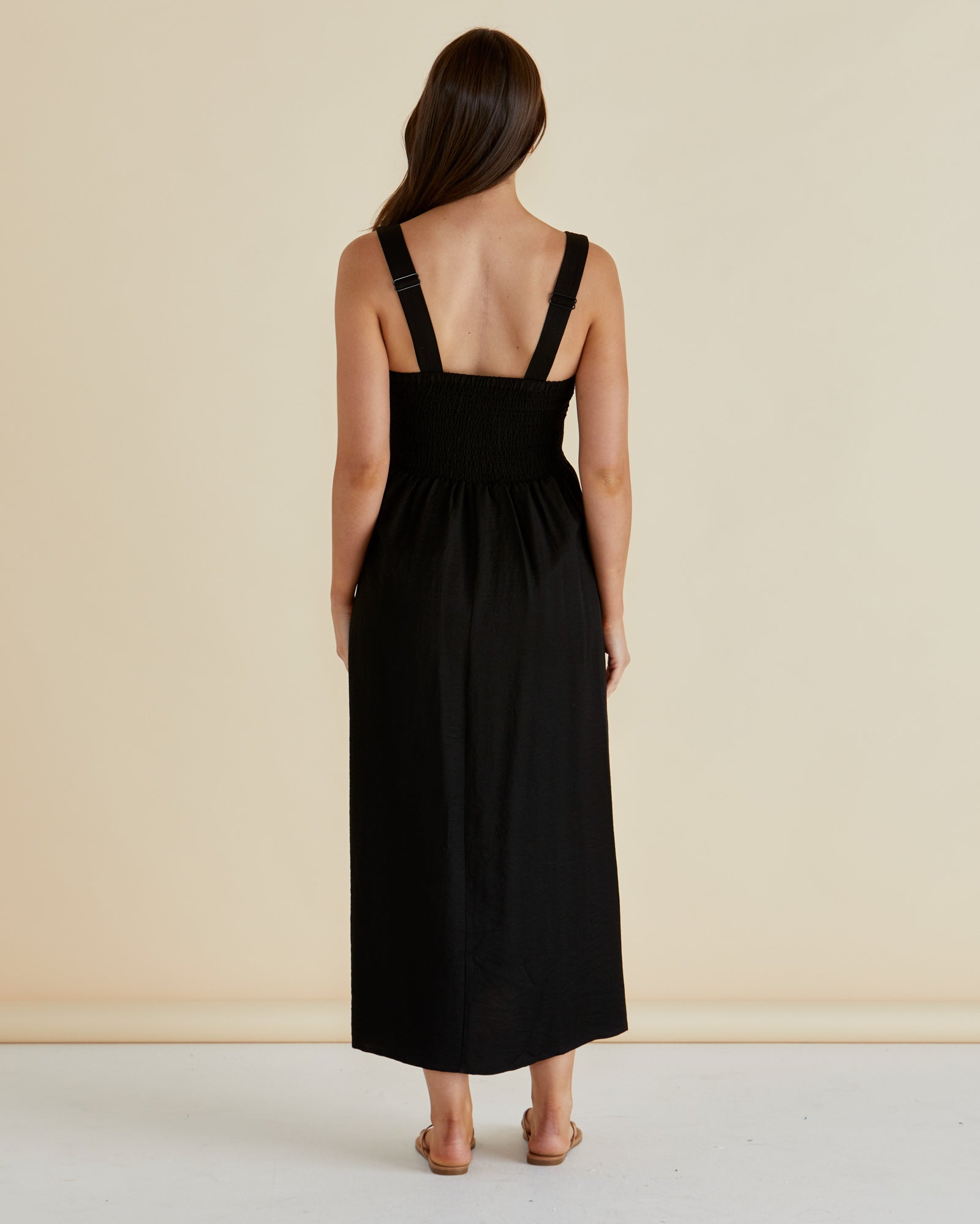 Tegan Midi Dress - Black