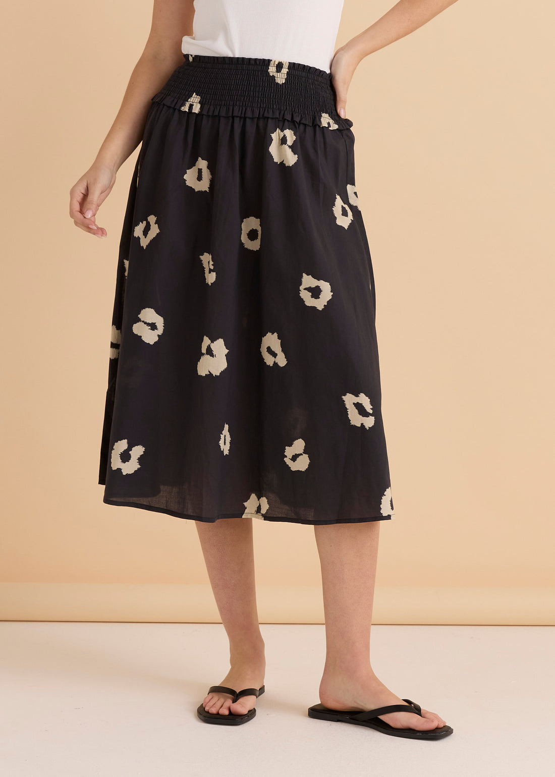 Reagan Poplin Skirt - Leopard Print