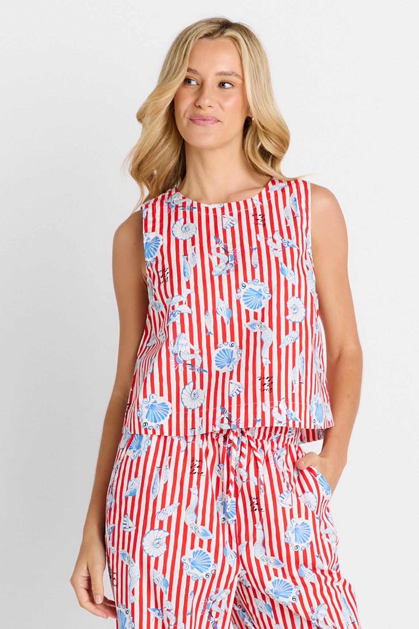 Amalfi Tank - Amalfi Print