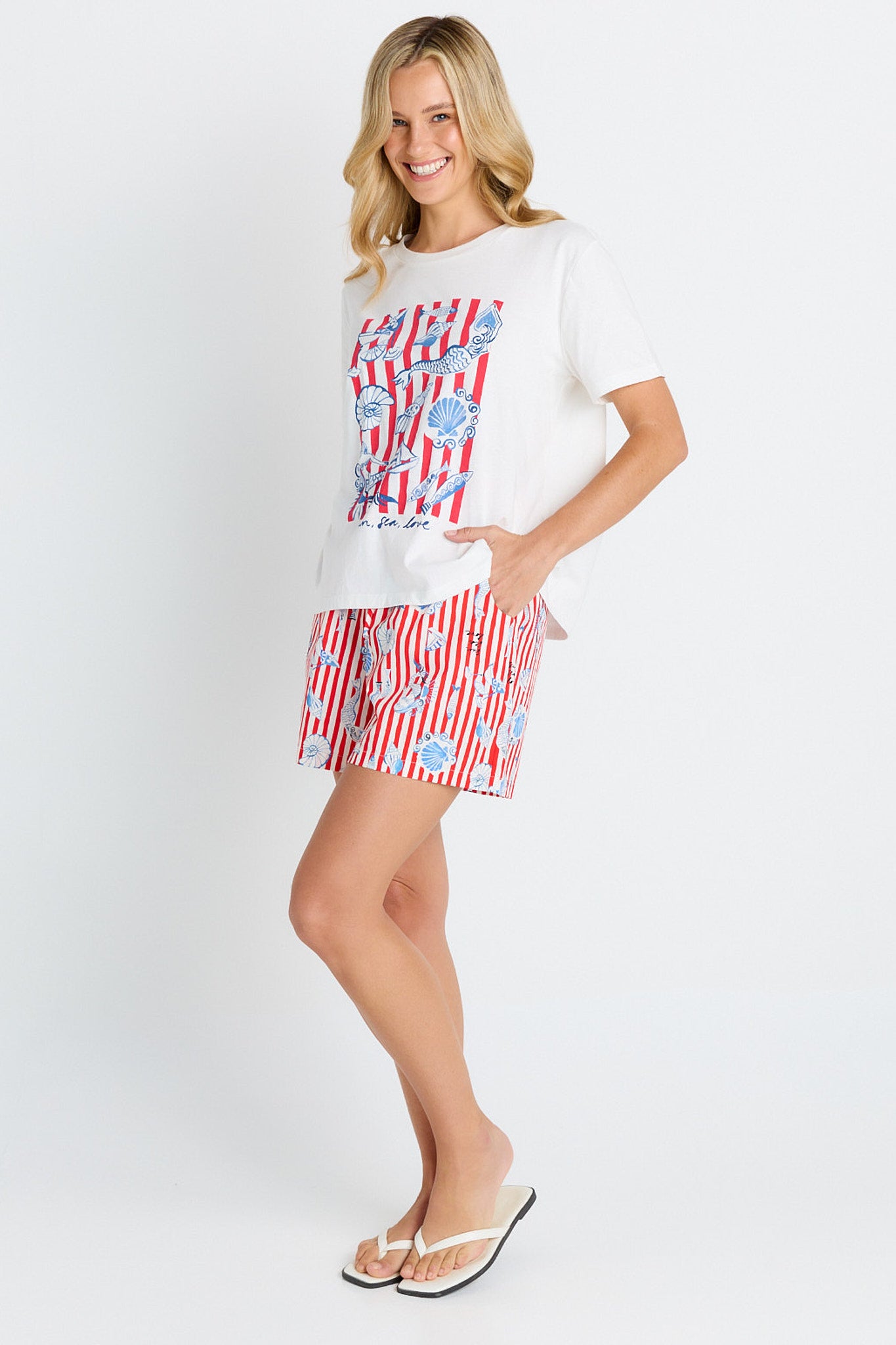 Amalfi Shorts - Amalfi Print
