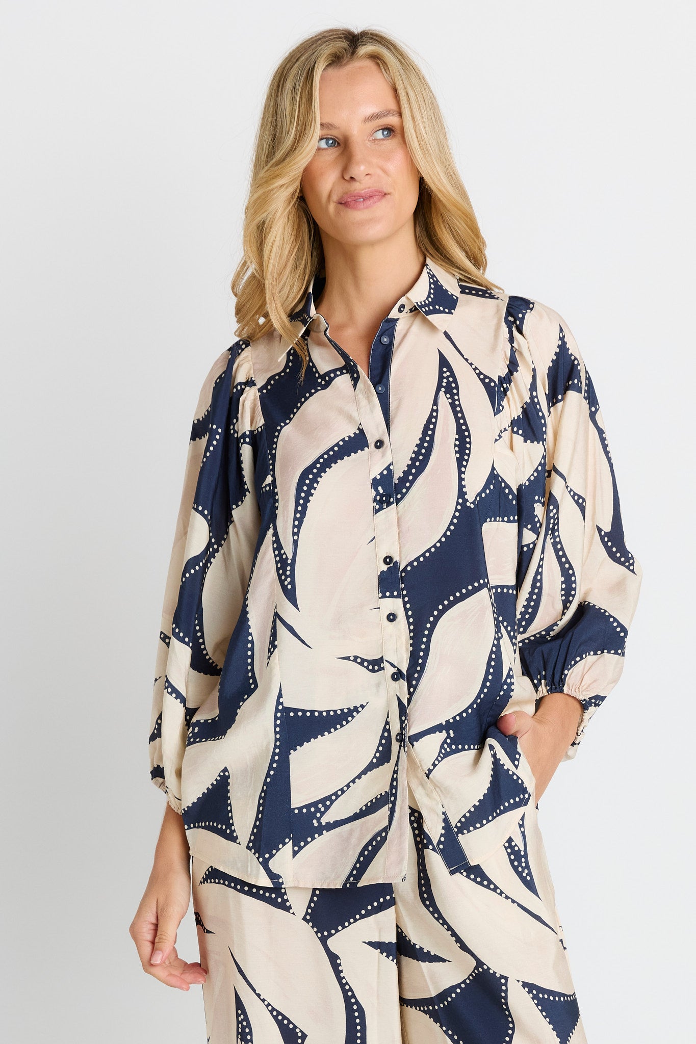 Nova Shirt - Blue Floral