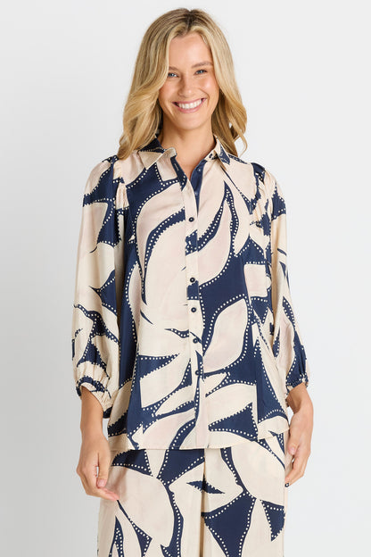 Nova Shirt - Blue Floral