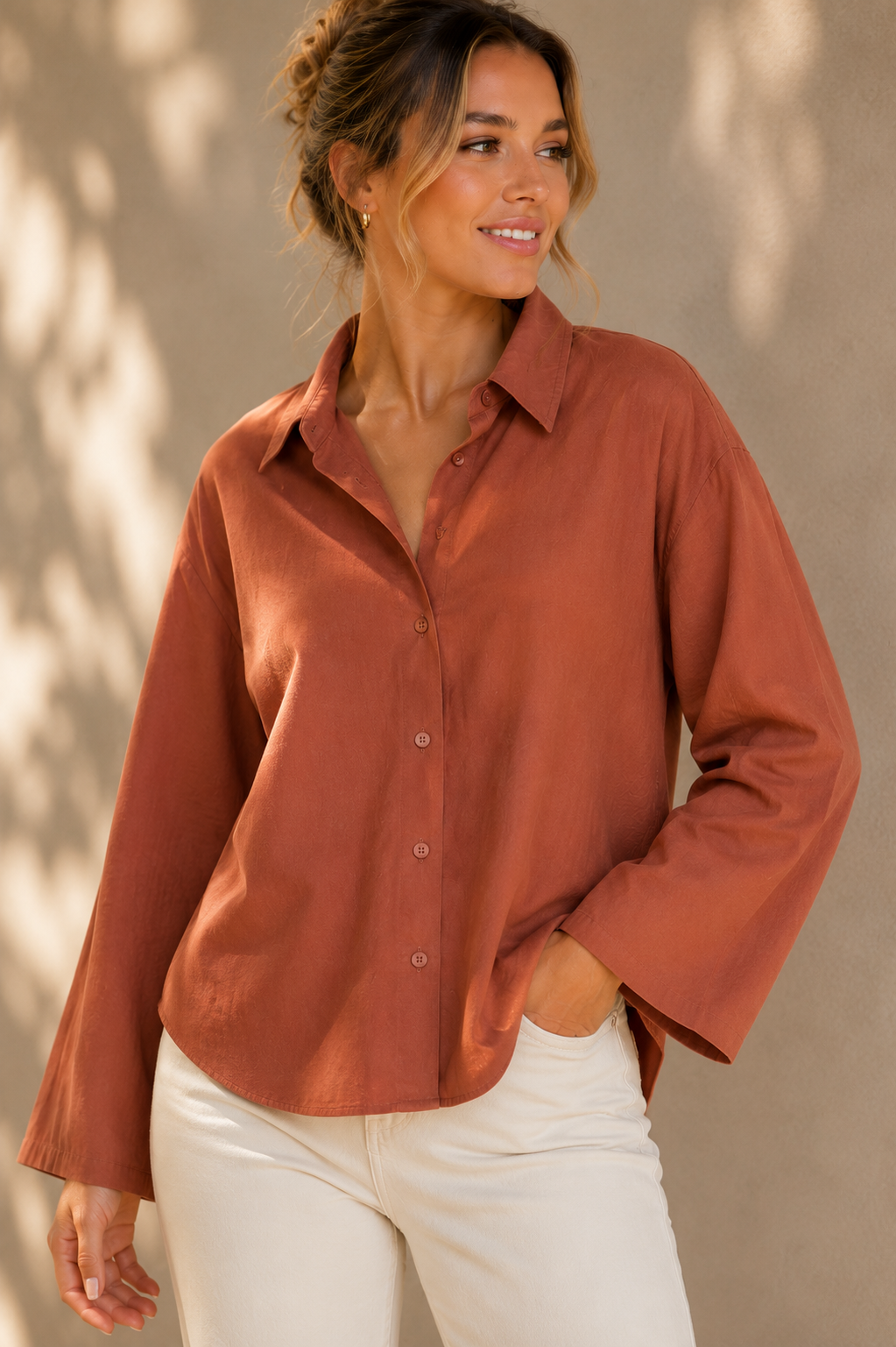 Bridie Shirt - Rosewood