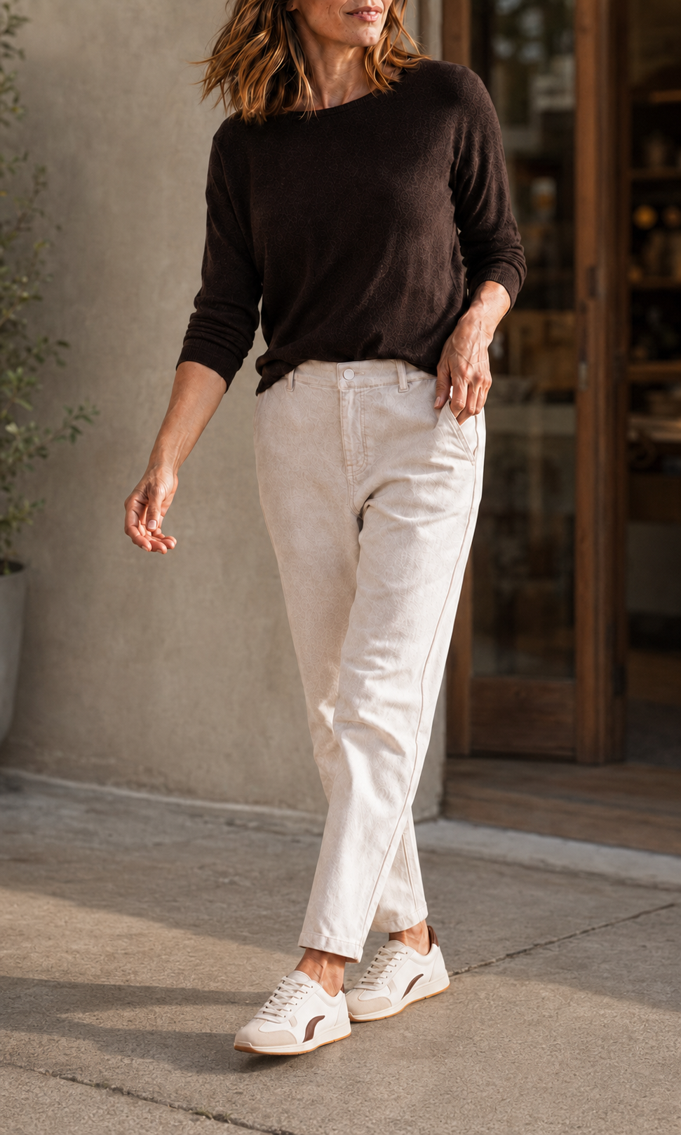 Carey Chino Jogger - Stone