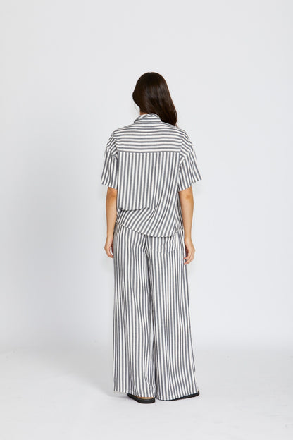 Clementine Pants - Black Stripe