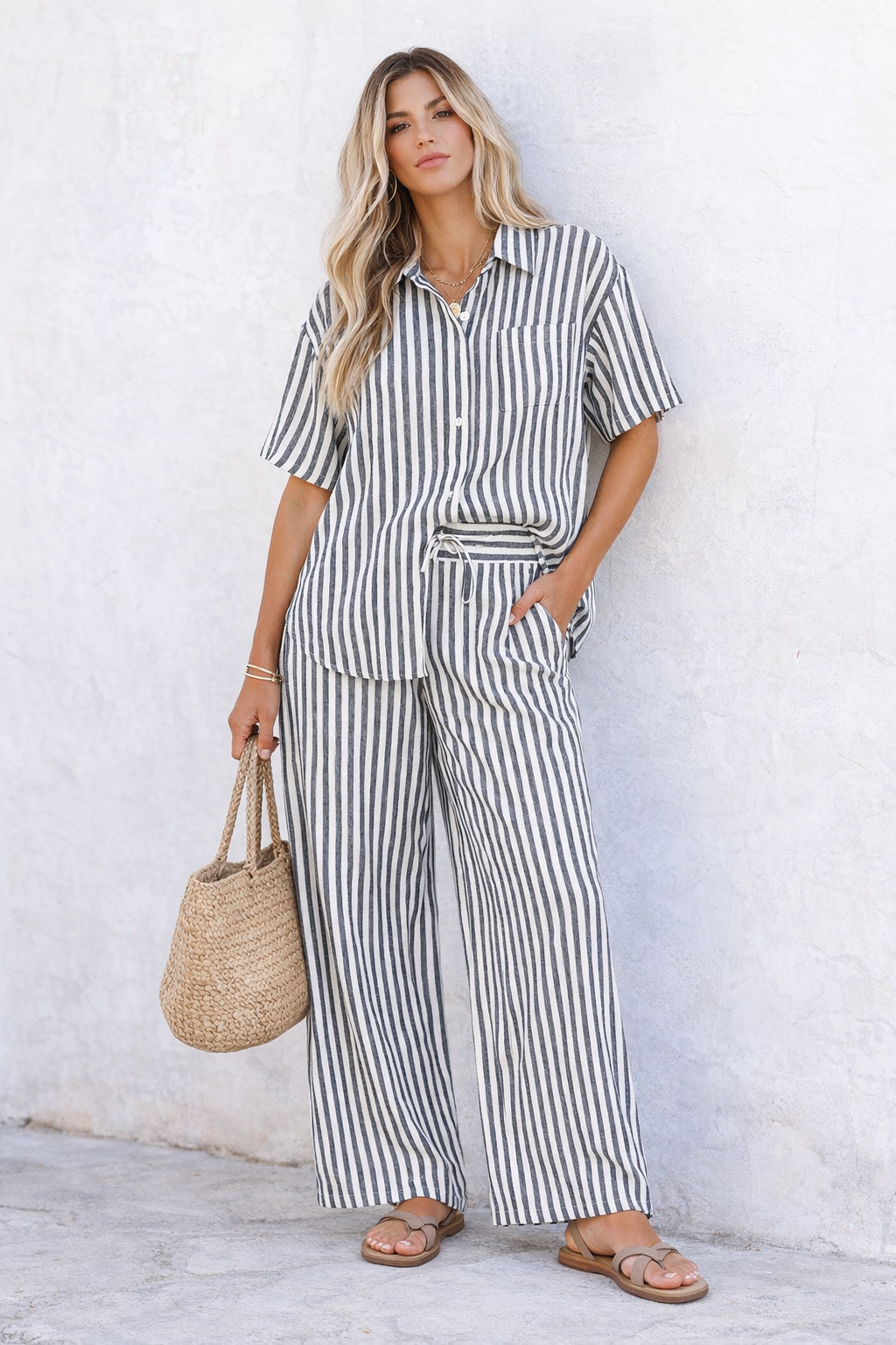 Clementine Shirt - Black Stripe