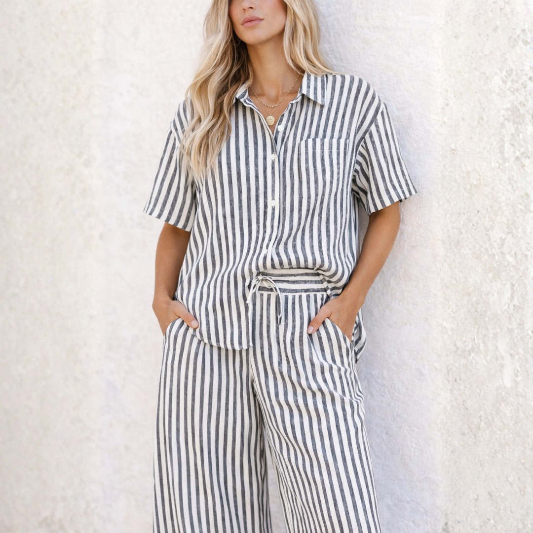 Clementine Shirt - Black Stripe