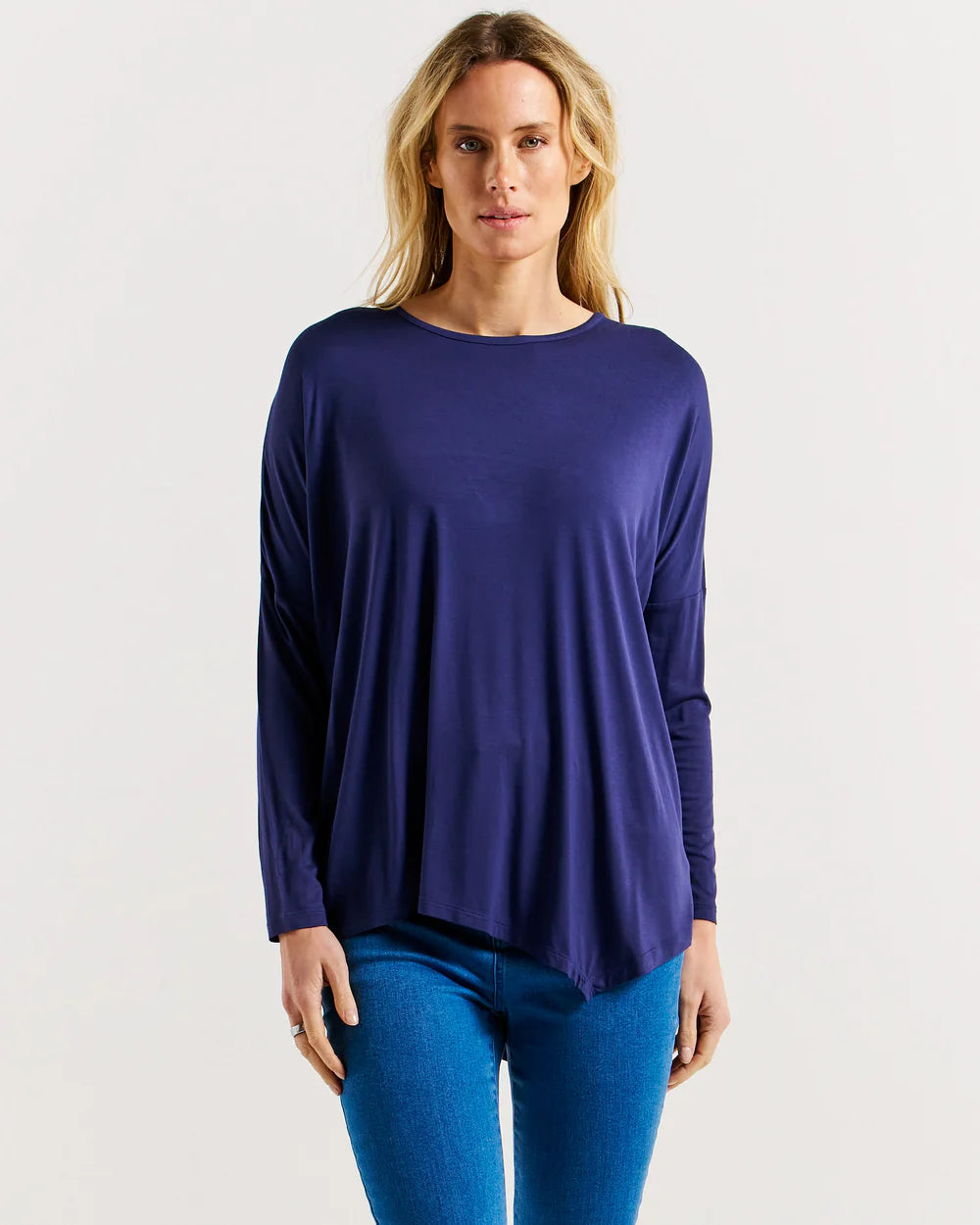 Clemont Bamboo Top - Navy