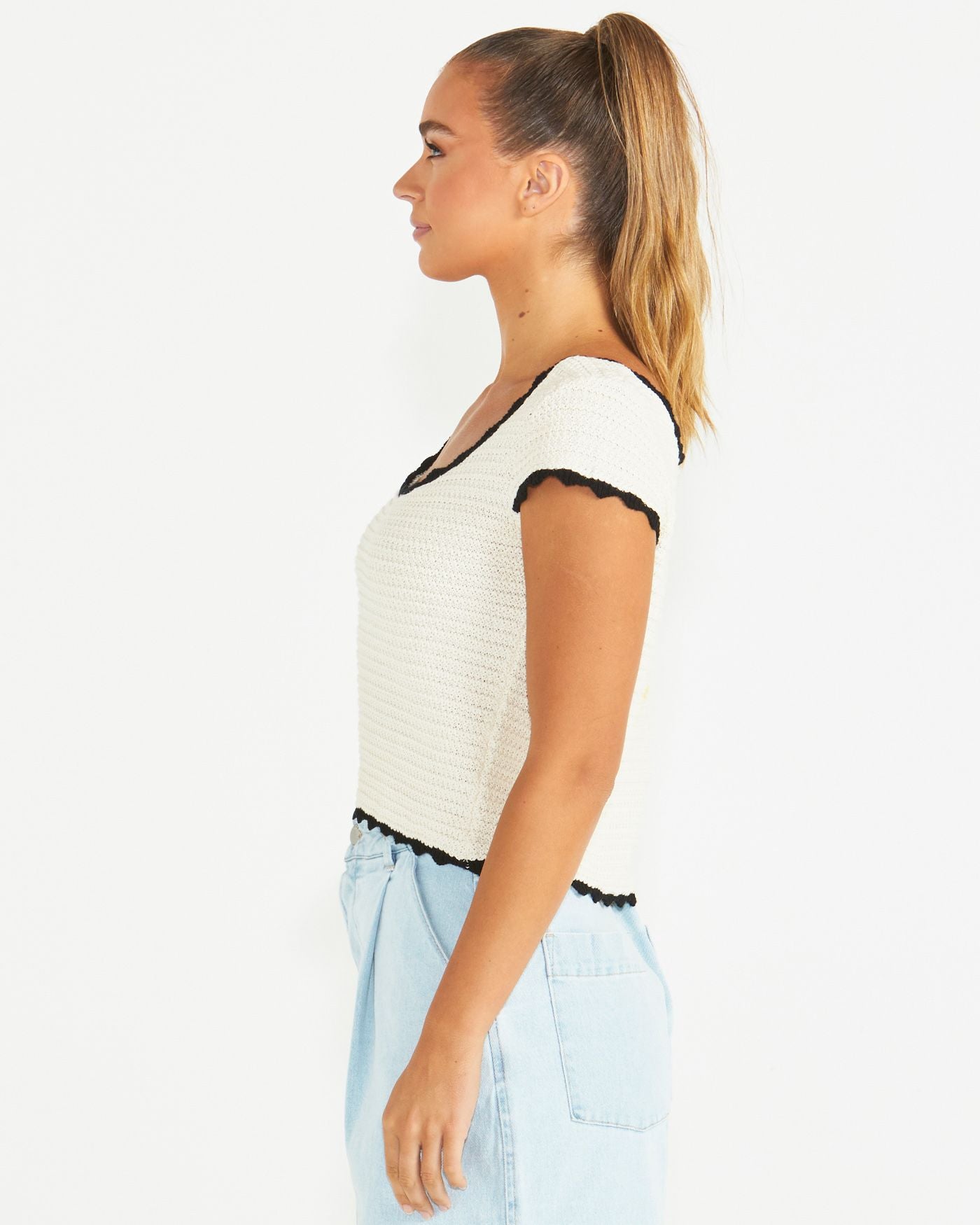 Coco Crochet Top - Cream