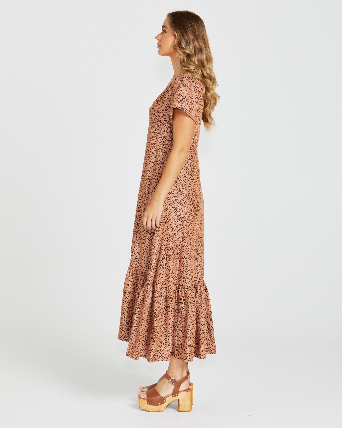 Davie Maxi Dress - Sandy Animal Print