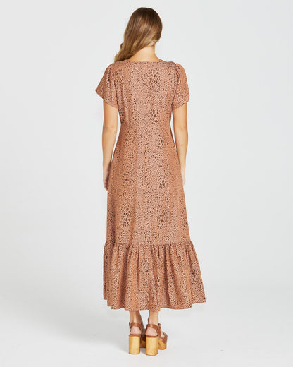 Davie Maxi Dress - Sandy Animal Print