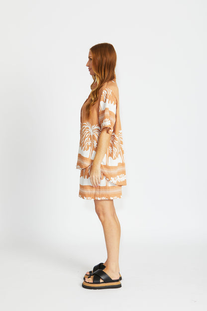 Avery Shorts - Terracotta Palm