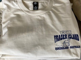 Kgari (Fraser Island) Map Shirt - Cream