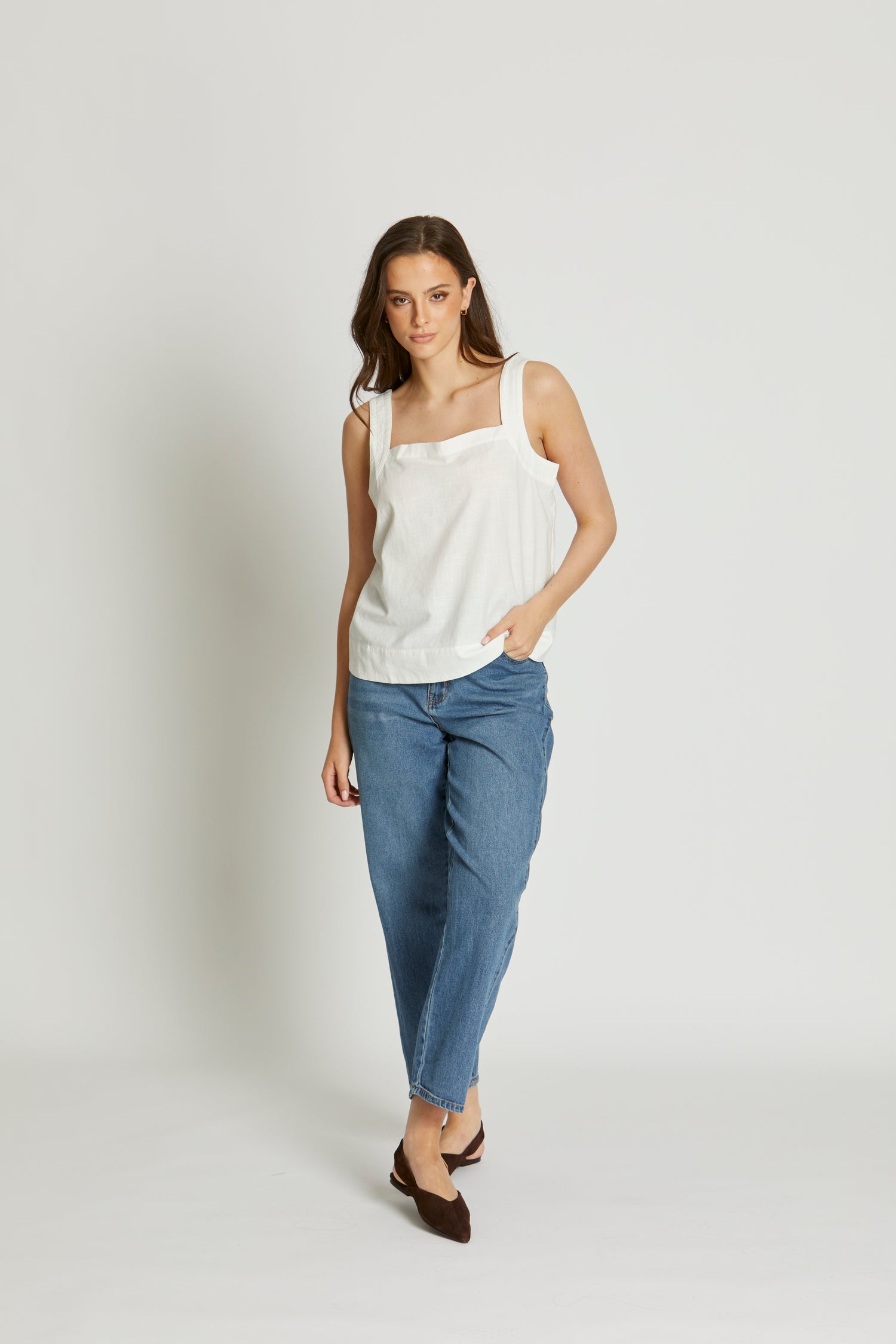 Holly Top - White
