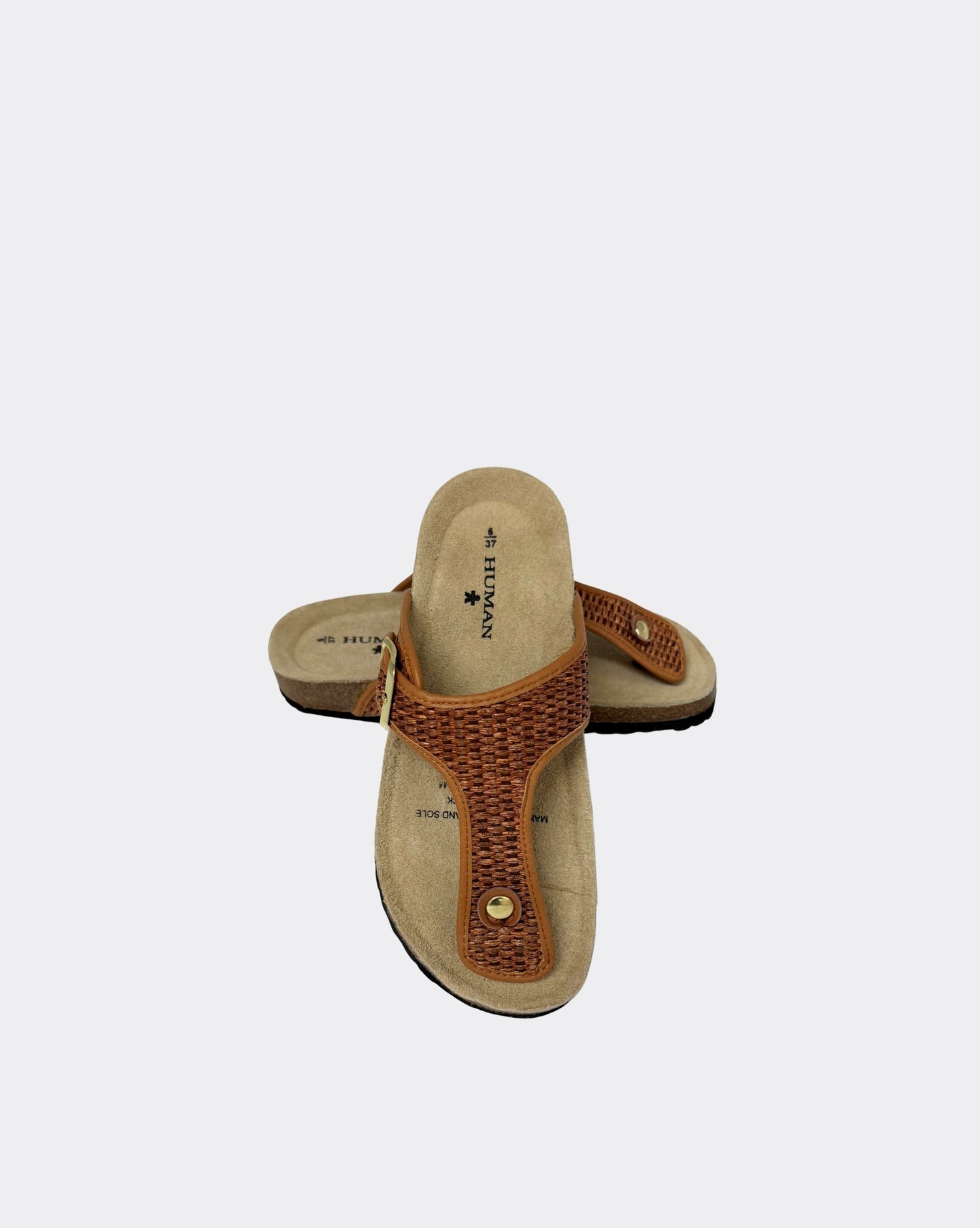 Icon Sandals - Tan Raffia