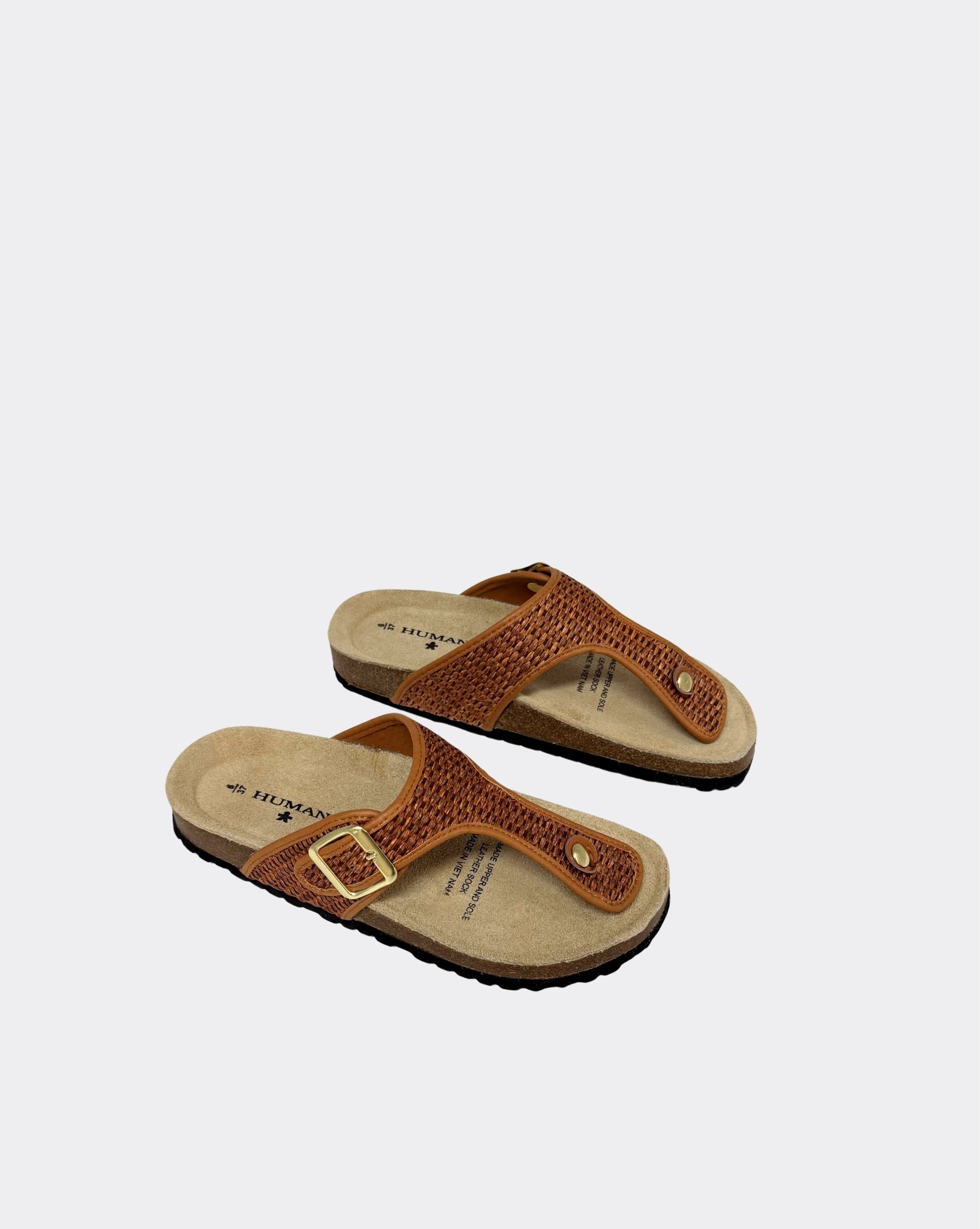 Icon Sandals - Tan Raffia
