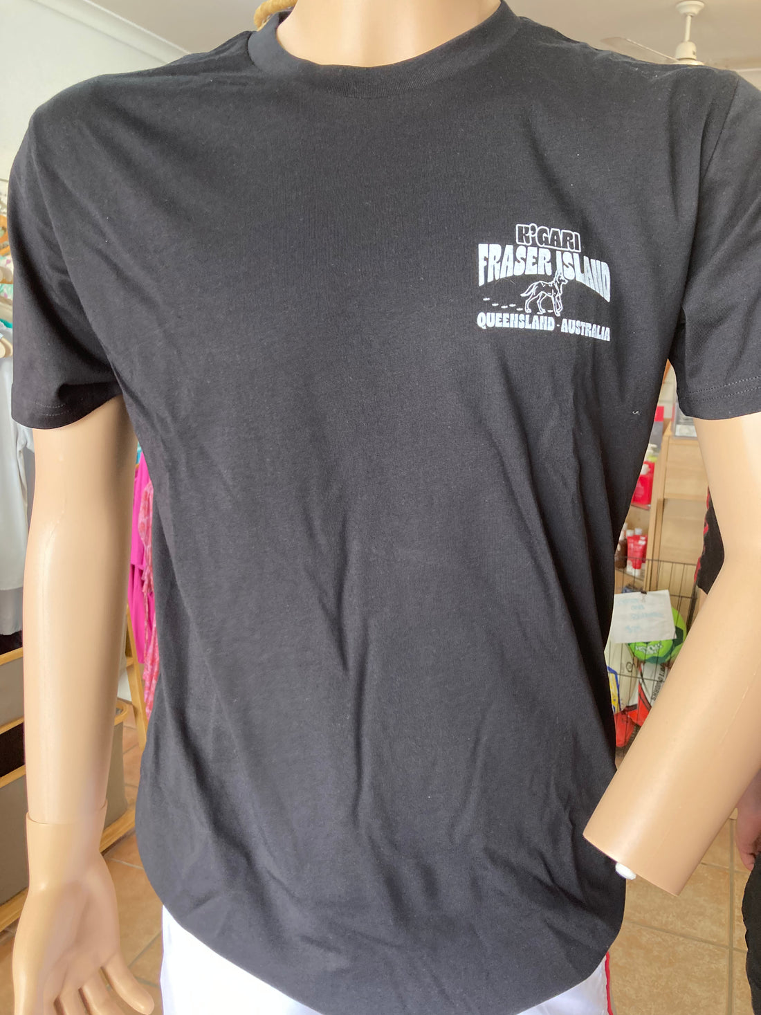 Kgari(Fraser Island) Map Shirt- Black