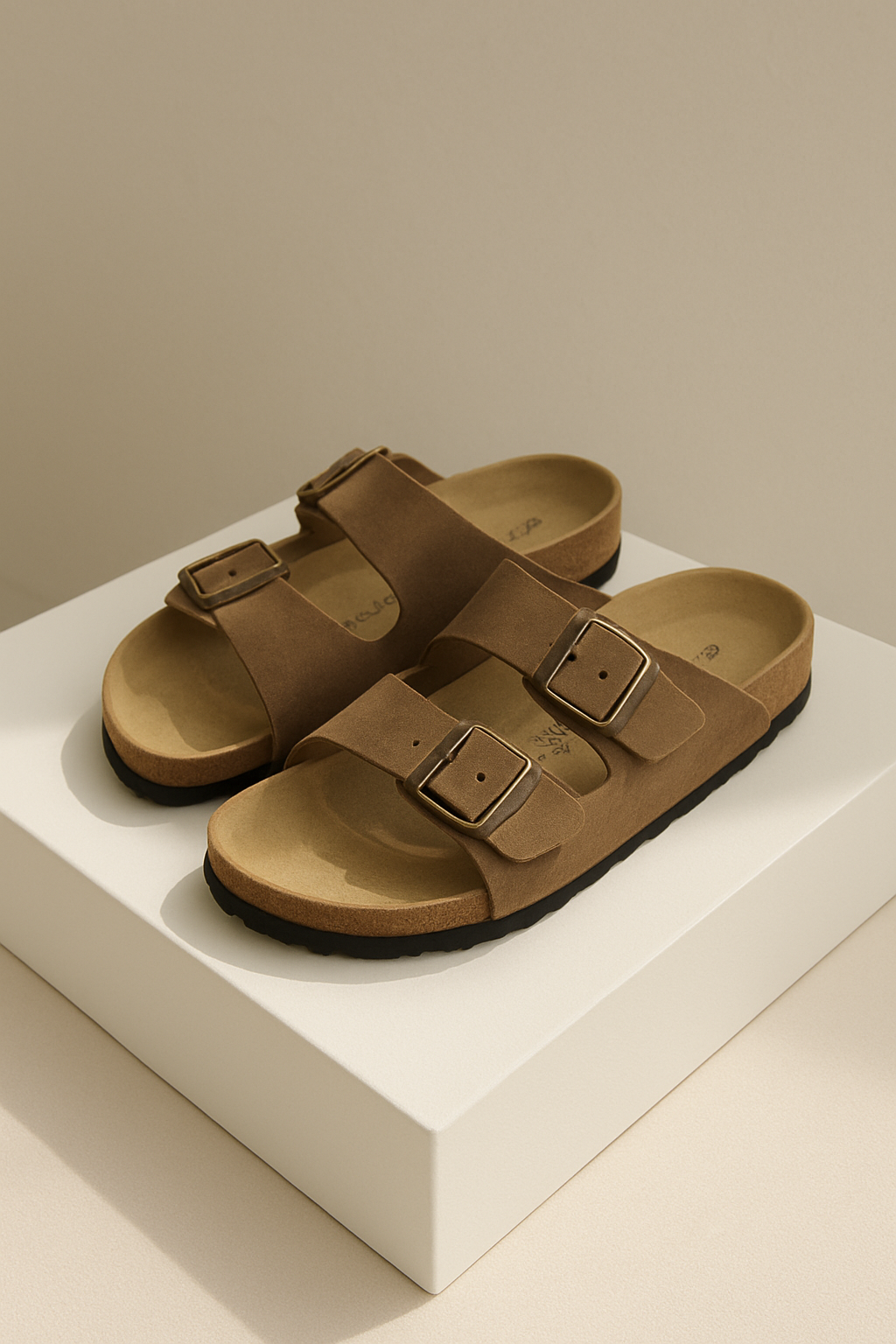 Ibiza Slides - Taupe