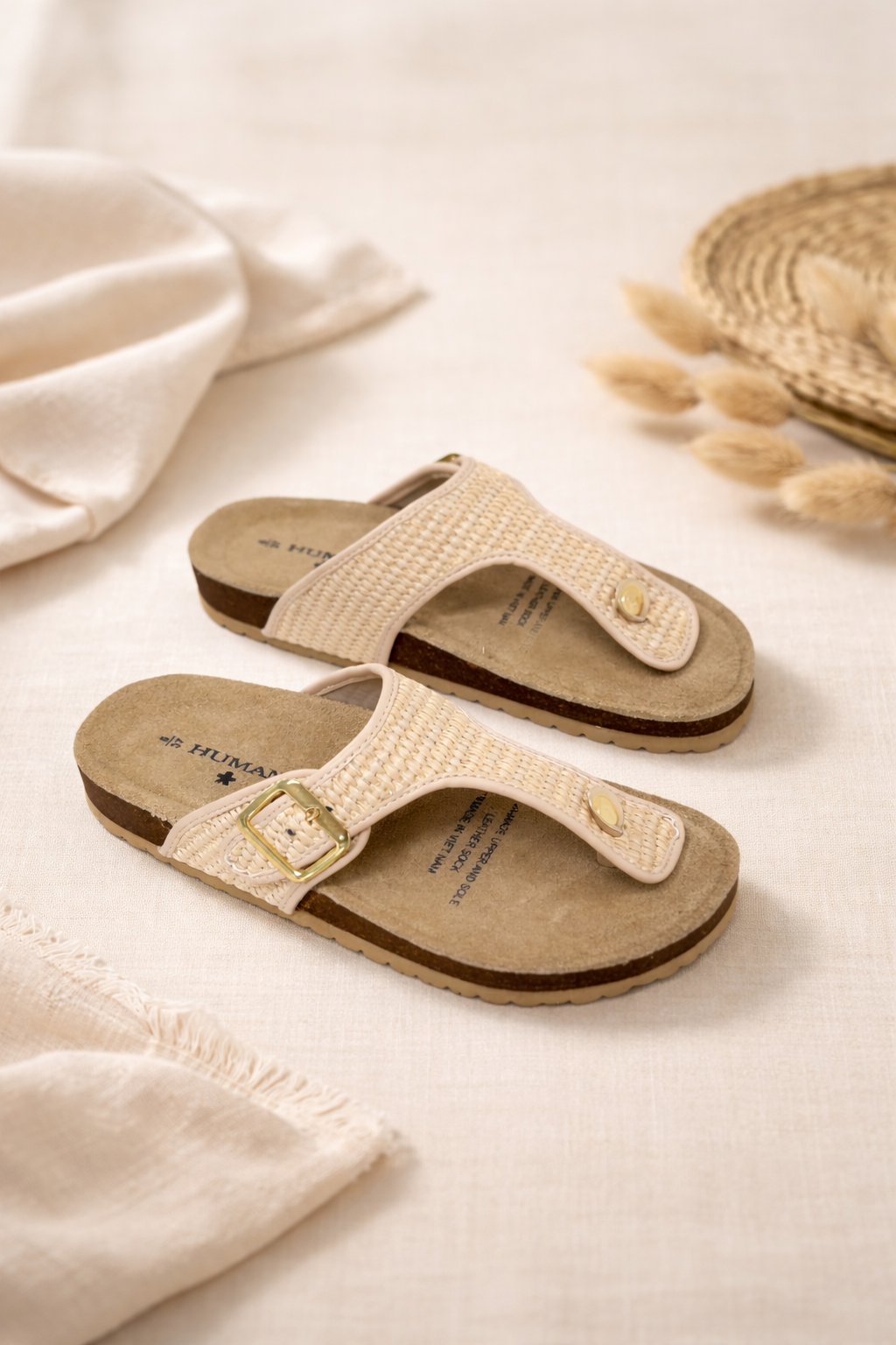 Icon Sandals - Natural Raffia