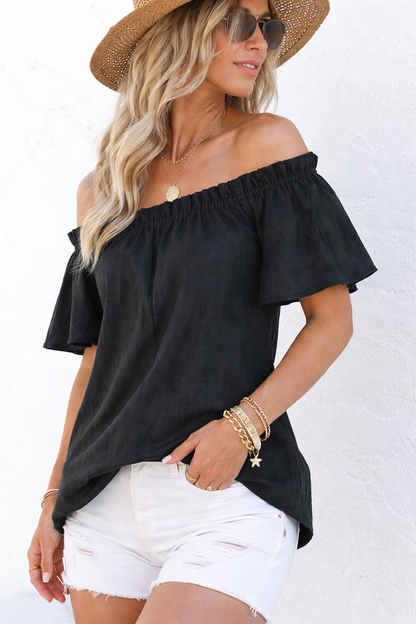 Jessica Shoulder Top - Coal