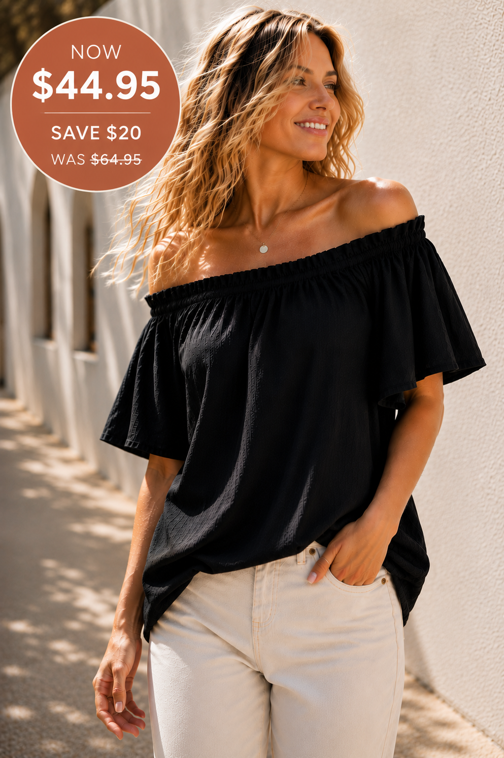 Jessica Shoulder Top - Coal