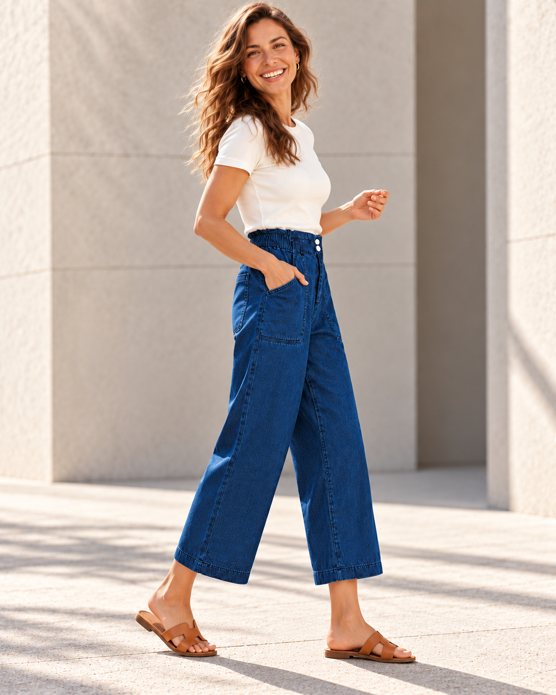 Lexton Mid-High Rise Pant - Dark Rinse
