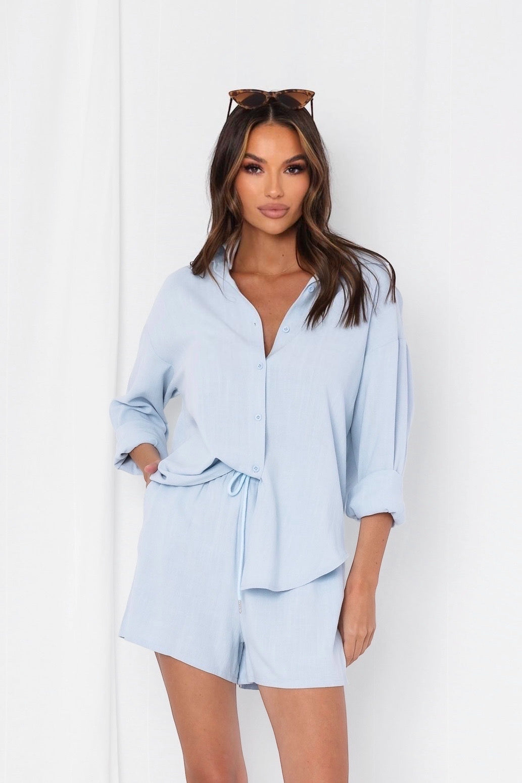 Noosa Shirt - Sky Blue