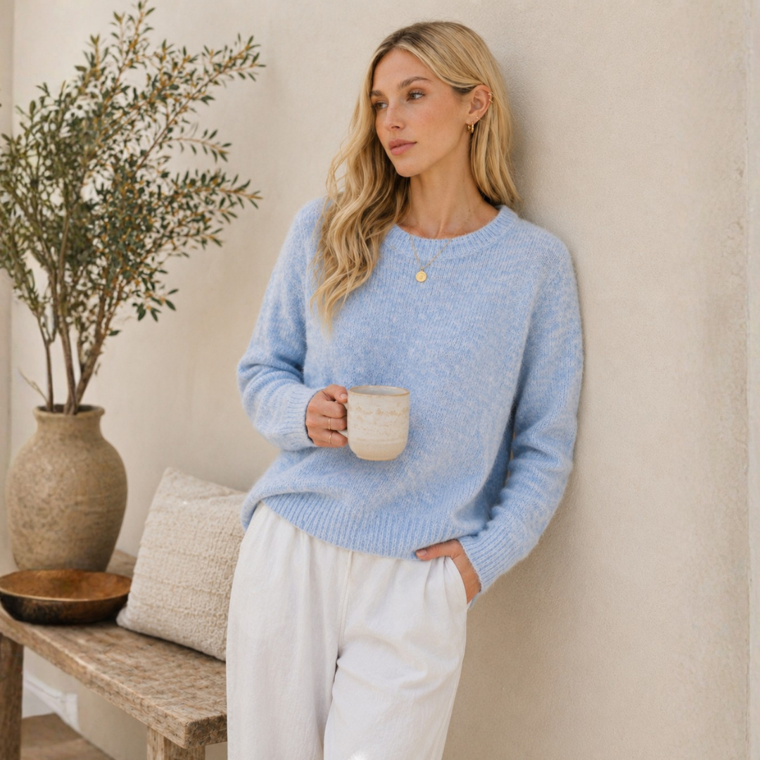 Marli Boxy Knit - Pale Knit