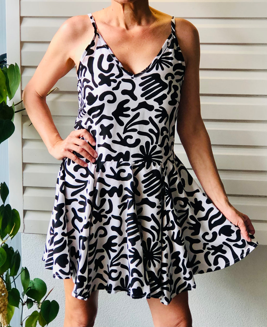 Mika Dress - Black Print