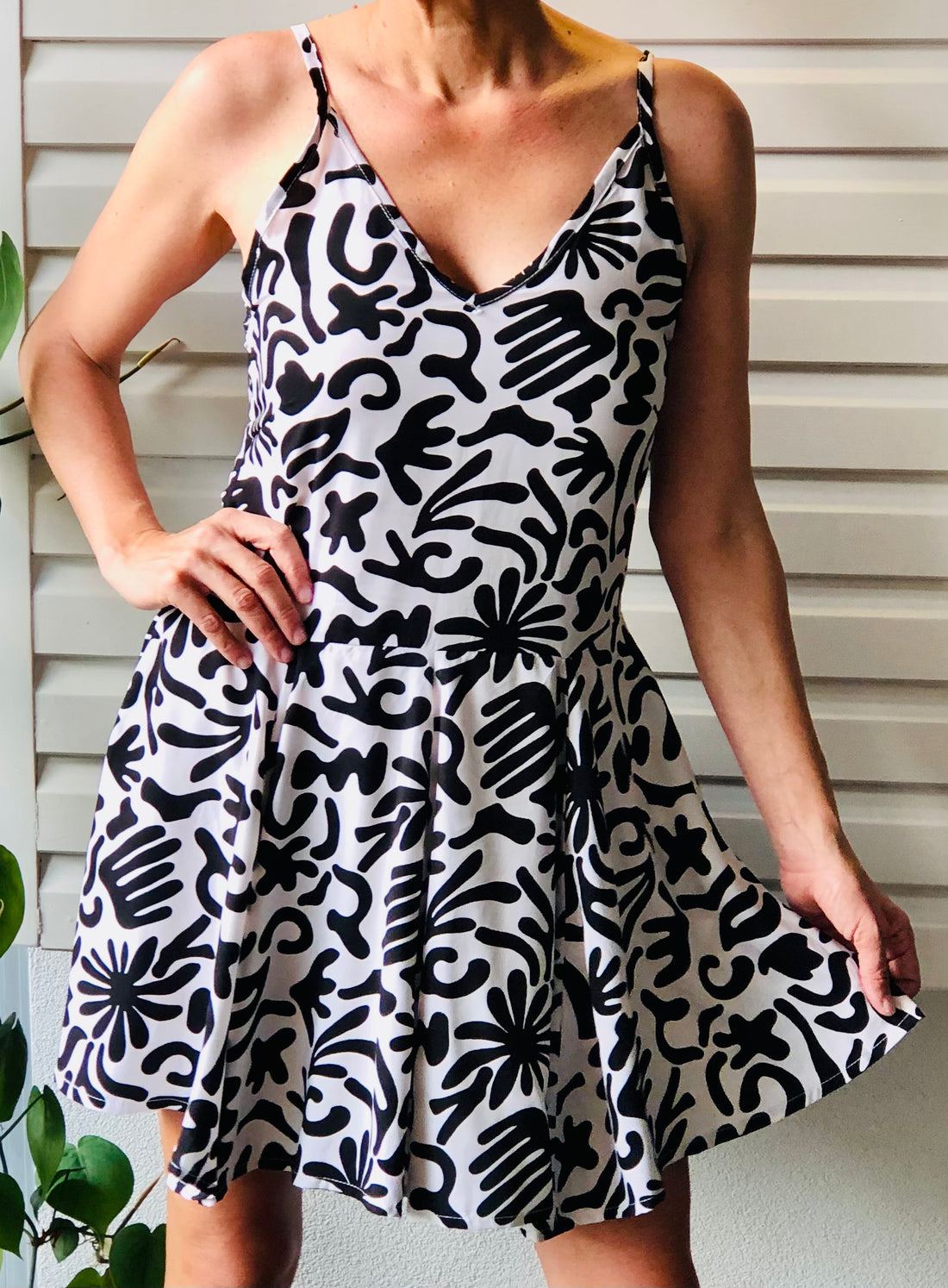 Mika Dress - Black Print