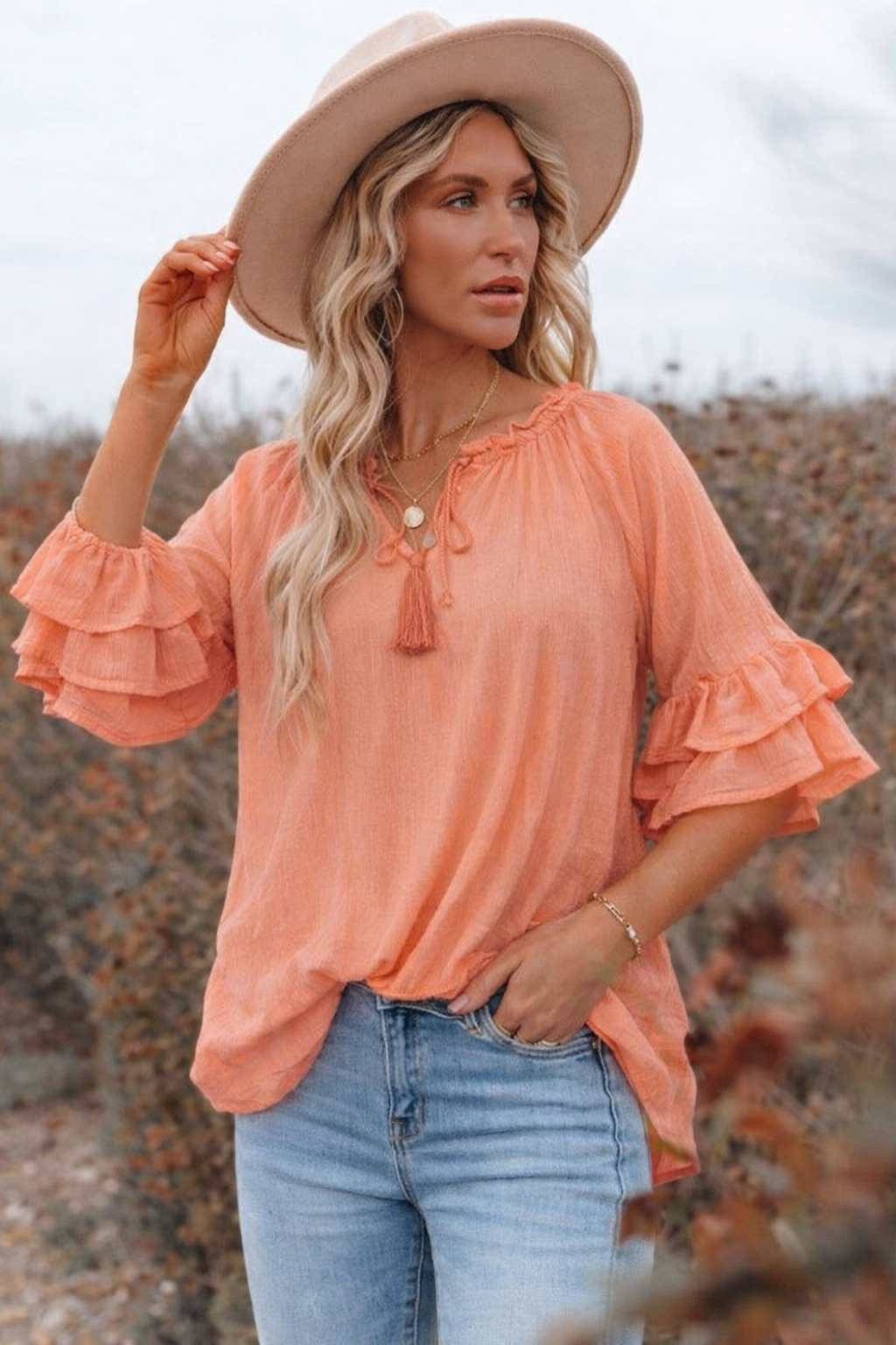 Mila Top - Coral