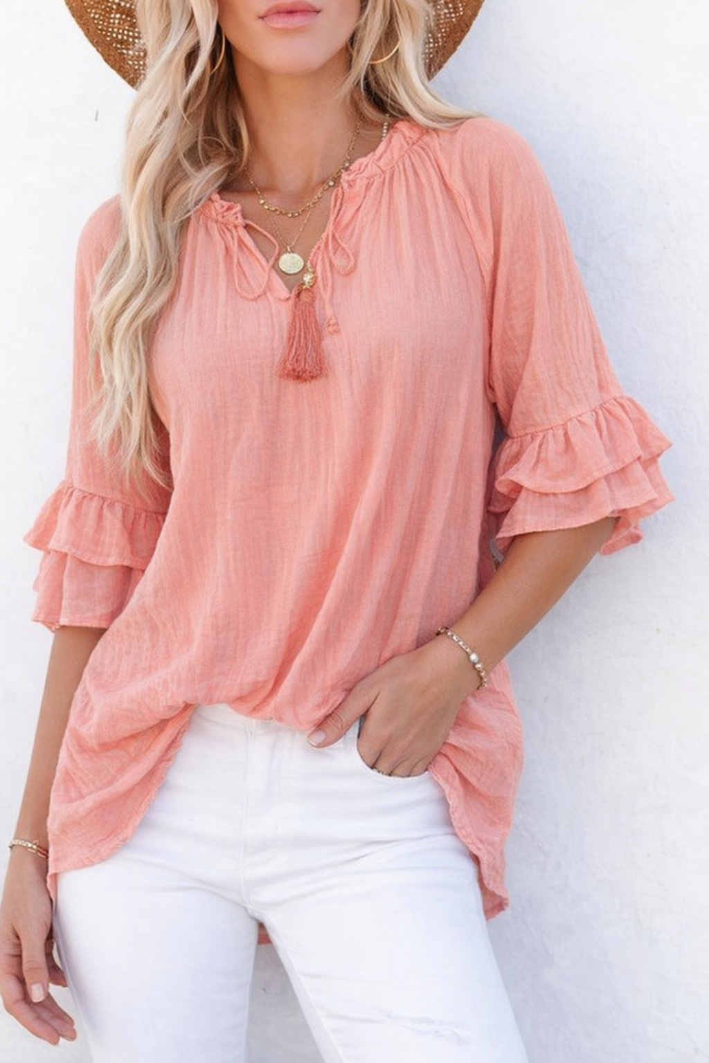 Mila Top - Coral